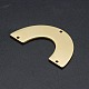 201つのステンレス鋼のアーチのシャンデリアのコンポーネントのリンク  3穴リンク  レーザー切断  uの形状  ゴールドカラー  21x34x1mm  穴：1.6mm STAS-R111-LA198-2