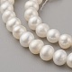 Brins de perles de culture d'eau douce naturelles PEAR-G007-19-3