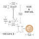 Серьги-гвоздики shegrace 925 из стерлингового серебра JE816A-6