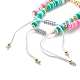 Handgefertigte geflochtene Perlenarmbänder aus Polymer-Ton BJEW-JB07407-7