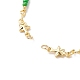 Brass Star & Butterfly Link Chain Bracelet Making AJEW-JB01150-43-2