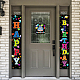 Panneau suspendu en polyester pour décorations de porche de porte d'entrée de bureau à domicile HJEW-WH0023-030-4
