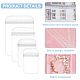BENECREAT 160Pcs 4 Styles Transparent Plastic Zip Lock Bags OPP-BC0001-12-4