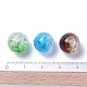Perles acryliques craquelées transparentes à deux tons CACR-R009-12mm-M-4