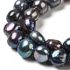 Fili di perle di perle d'acqua dolce coltivate naturali PEAR-E017-42-3