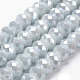 Chapelets de perles en verre électroplaqué EGLA-D020-8x5mm-47-1