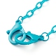 Персонализированные ожерелья-цепочки из абс-пластика NJEW-JN03310-08-2