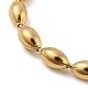 201 bracelets chaîne en perles de rugby en acier inoxydable BJEW-G696-01C-G-2