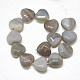 Chapelets de perles en agate grise naturelle X-G-S357-E02-08-2