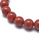 Bracelets extensibles en perles de jaspe rouge naturel X-BJEW-K212-B-012-3