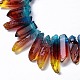 Natural Quartz Crystal Dyed Beads Strands G-I345-02E-3