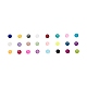 24 colores perlas de vidrio transparente FGLA-JP0001-03-8mm-2