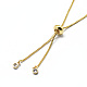 Brass Slider Necklaces NJEW-I104-12G-4