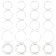 UNICRAFTALE 48pcs Round Ring Link Charm Stainless Steel Linking Rings 25~30mm Circle Connectors Jewelry Links for Bracelet Necklace Earring Jewelry Making STAS-UN0037-42-1