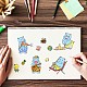 GLOBLELAND Hippo Clear Stamps Summer Beach Silicone Clear Stamp Transparent Stamp Seals for Cards Making DIY Scrapbooking Photo Journal Album Decoration DIY-WH0167-56-693-2