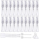 BENECREAT 80PCS 2ml Mini Plastic Clear Spray Bottles Portable Perfume Mouthwash Atomizers with 6PCS 1ml Pipettes DIY-BC0011-79-1
