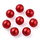 Spray Painted ABS Plastic Imitation Pearl Beads OACR-T015-05C-13-3