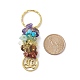 Porte-clés pendentif pierre gemme naturelle chakra KEYC-JKC00414-04-3