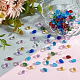 GOMAKERER 140Pcs 10 Styles Imitation Jade & Transparent Glass Pendants GLAA-GO0001-04-4