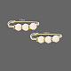 Imitation Pearl Safety Pin Brooches BUTT-PW0001-007C-02-1