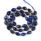 Natürlicher Lapislazuli Perlenstränge&nbsp;G-N342-35-8x6-10-3