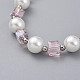 Glass Beads Stretch Bracelets BJEW-JB04757-03-2