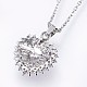 304 Stainless Steel Pendant Necklaces NJEW-H486-03P-2