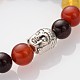 Buddhist Gemstone Beaded Stretch Bracelets BJEW-JB01874-3