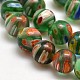 Round Millefiori Glass Beads Strands LK-P002-14-3