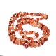 Natural South Red Agate Chips Bead Strands G-M205-40-2