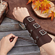 mitation Leather Cuff Wristband for Bikers AJEW-WH0258-936B-3