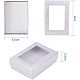 NBEADS 30 Pcs Silver Gift Boxes Presentation Box with Padding - Birthday Gift Box - Necklace Box Earring Box Ring Box Cardboard Jewellery Boxes CBOX-NB0001-03-2