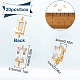 Benecreat 20 Stück langlebige Verbindungsanhänger aus vergoldetem Messing mit klaren Zirkonia KK-BC0010-29-2