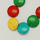 Chapelets de perles synthétiques turquoises TURQ-S150-M-1