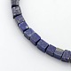 Cube Natural Lapis Lazuli Beads Strands G-P057-02-3