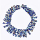 Ensamblado de lapislázuli natural y hilos de perlas de turquesa sintéticas G-S355-21-3