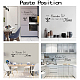 SUPERDANT 1 Sheet Kitchen Home Quotes Wall Stickers Vinyl Wall Decor Stickers DIY Saying Wall Art Decal Sticker Home Decoration for Living Room DIY-WH0200-005-3
