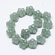 Carved Natural Green Aventurine Beads Strands G-T122-08C-2