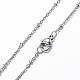 304 Stainless Steel Cable Chain Necklaces NJEW-P147-06P-3