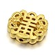 Chinese Knot Brass Beads KK-N0059-09G-1