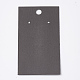 ディスプレイアクセサリー台紙  ネックレスに使用  イヤリング  ブレスレットやペンダント  長方形  ブラック  9x5x0.03cm  穴：0.65のCM X-CDIS-S025-23-3