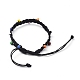Waxed Polyester Cord Braided Bead Bracelets BJEW-JB04792-01-2