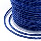 マクラメコットンコード  編組ロープ  プラスチックリール付き  壁掛け用  工芸  ギフト包装  ブルー  1.2mm  約49.21ヤード（45m）/ロール OCOR-B002-01A-19-3