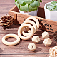 Faceted Nugget Natural Wooden Beads WOOD-PH0009-24-8