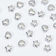 Unicraftale 24pcs 2 style 304 perles en acier inoxydable STAS-UN0046-46-5