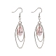 Trendy Glass Teardrop Dangle Earrings EJEW-JE00529-2