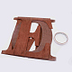 Grandi lettere in legno naturale per natale DIY-WH0181-65-2