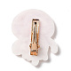 Pinzas para el cabello de cocodrilo acrílico con medusas con tema del océano OHAR-A009-01G-3