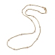 Brass Snake Chain Necklaces NJEW-I247-05G-1