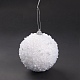 Boule de noel mousse & plastique imitation perle pendentif décoration FIND-G056-01D-4